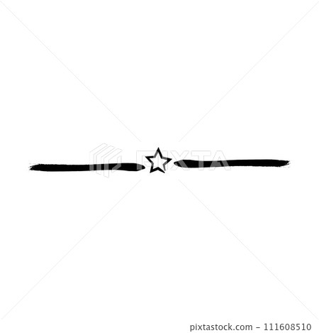 Star frame divider border horizontal line...-插圖素材 [111608510] - PIXTA圖庫