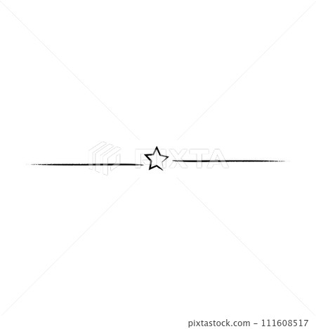 Star frame divider border horizontal line...-插圖素材 [111608517] - PIXTA圖庫