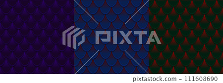Dragon scale seamless pattern. Seamless texture background 111608690