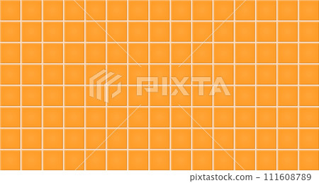 Orange ceramic tiles texture abstract background vector illustration 111608789