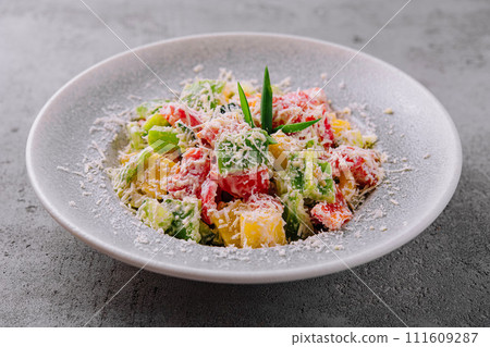 Traditional bulgarian Shopska salad 111609287