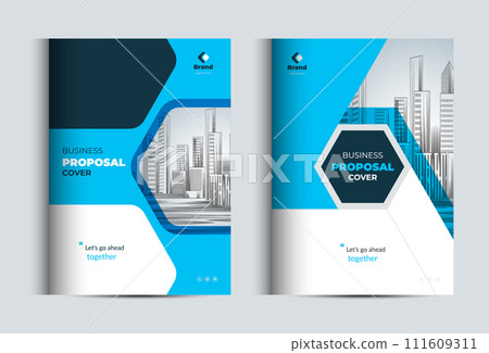 Corporate Business Proposal Catalog Cover Design Template Concepts  111609311