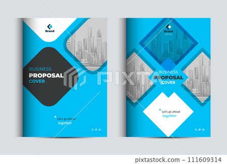 Corporate Business Proposal Catalog Cover Design Template Concepts  111609314