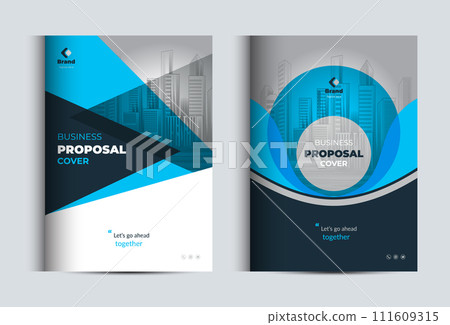 Corporate Business Proposal Catalog Cover Design Template Concepts  111609315