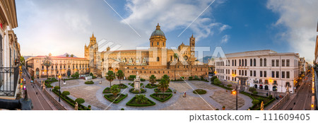 Palermo, Italy at Historic Palermo Cathedral 111609405