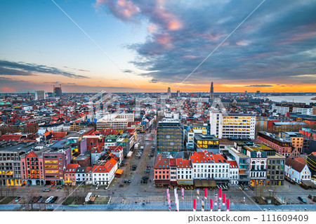 Antwerp, Belgium Cityscape 111609409