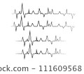 A simple electrocardiogram-like line diagram 111609568