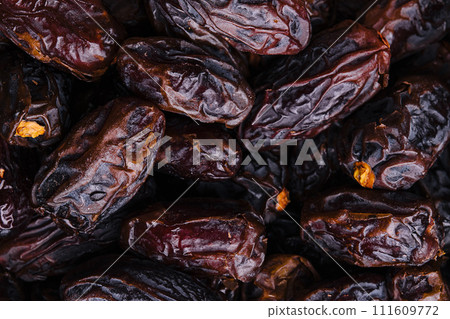 Fresh dates fruits close-up view 111609772