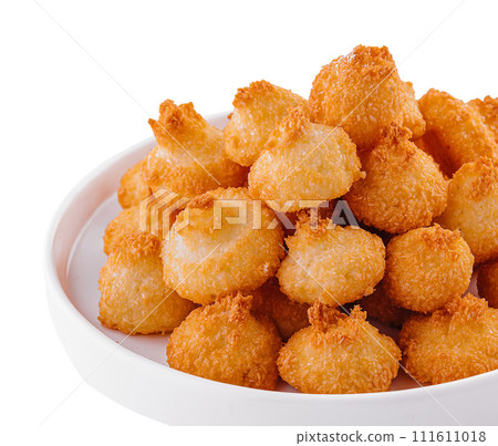 Asian glutinous rice doughnut on plate Asian glutinous rice doughnut on plate 111611018