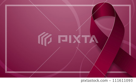 Multiple Myeloma Awareness Month concept. Banner template with burgundy ribbon. Vector illustration Multiple Myeloma Awareness Month concept. Banner template with burgundy ribbon. Vector illustration 111611093