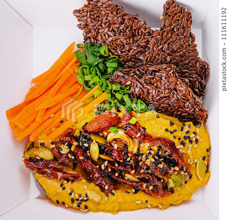 Healthy Homemade Creamy Hummus with grain breads Healthy Homemade Creamy Hummus with grain breads 111611192