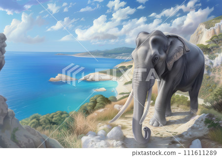 Prehistoric dwarf elephant Palaeoloxodon lived on Mediterranean islands 12,000 years ago 111611289