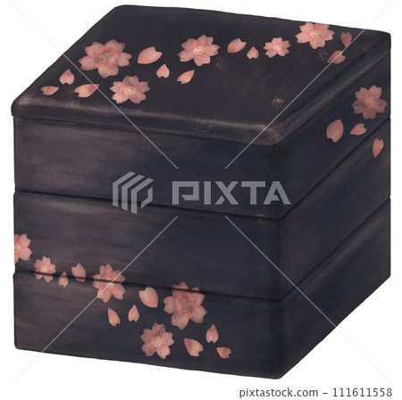 Cherry blossom pattern jubako 111611558