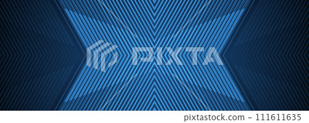 Abstract modern dark blue background with geometric striped arrows. Futuristic corporate concept banner design. Abstract modern dark blue background with geometric striped arrows. Futuristic corporate concept banner design. 111611635