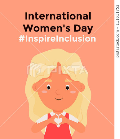 International women's day concept poster. 111611752