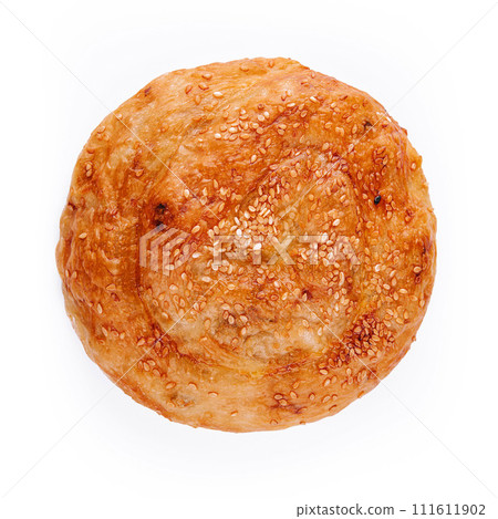 Fresh twisted bun with sesame seeds 111611902