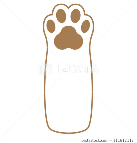 white cat paws with brown paws 111612112