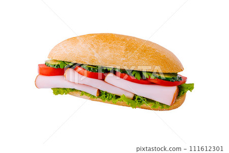 Delecious sandwich isolated on white background 111612301