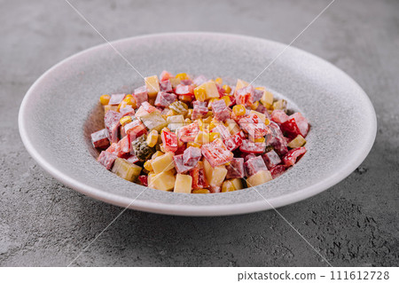 corn salad with peppers and cucumbers corn salad with peppers and cucumbers 111612728