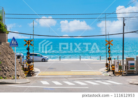 Shonan Coast Kamakura High School Station Railway Crossing 111612953