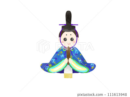Hinamatsuri Hina 娃娃水彩插圖 Hinamatsuri Hina 娃娃水彩插圖 111613948