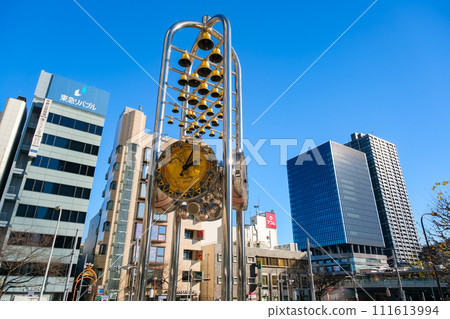 Nakano Sun Plaza Clock Tower and Nakano Cityscape, Nakano Ward, Tokyo 111613994