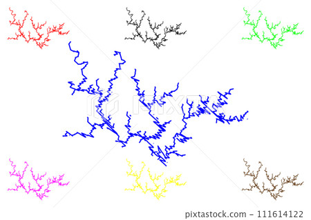 Lake Lewis Smith Reservoir (United States of America, North America, us, usa, Alabama) map vector illustration, scribble sketch Lewis Smith Dam map Lake Lewis Smith Reservoir (United States of America, North America, us, usa, Alabama) map vector illustration, scribble sketch Lewis Smith Dam map 111614122