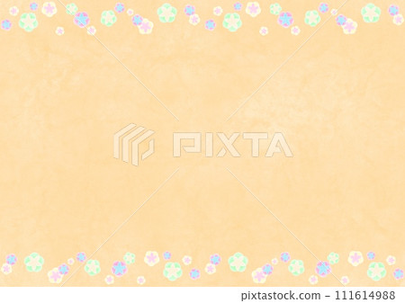 模糊水彩梅花背景 模糊水彩梅花背景 111614988
