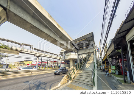 Bangkok BTS Skytrain Bearing Station Entrance / BTS Bearing, Bangkok 111615830