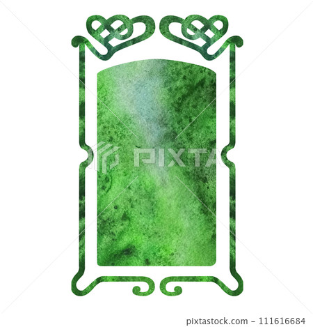 Watercolor vintage fantasy frame repeating antique or art deco border for template invitation cards, announcements, fairy games, fairy tales, Halloween, St. Patrick's day, book titles, scrapbooking Watercolor vintage fantasy frame repeating antique or art deco border for template invitation cards, announcements, fairy games, fairy tales, Halloween, St. Patrick's day, book titles, scrapbooking 111616684