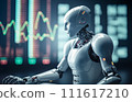 AI Trading. AI Robot on chatGPT generate analytic Trading chart.  111617210
