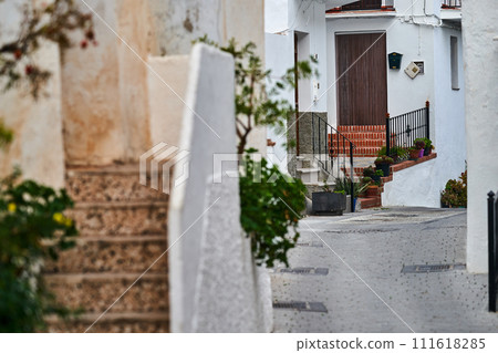 Small Spanish town summer streets 111618285