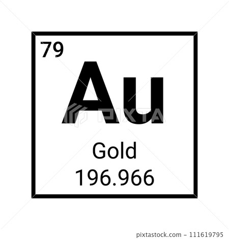Periodic table element chemical symbol aurum molecule chemistry vector atom icon Periodic table element chemical symbol aurum molecule chemistry vector atom icon 111619795