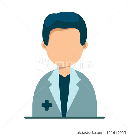 Doctor icon in uniform 111619935