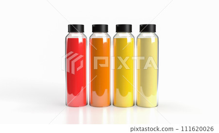 The juice in bottles glass png for drink concept 3d rendering. The juice in bottles glass png for drink concept 3d rendering. 111620026