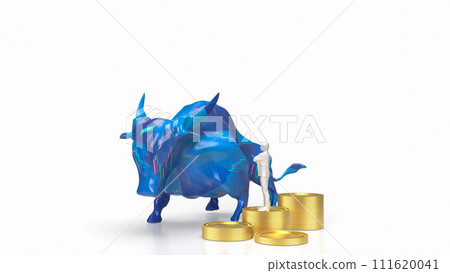 The Bull 3d figure for Business or positive sentiment often encourages buying. The Bull 3d figure for Business or positive sentiment often encourages buying. 111620041