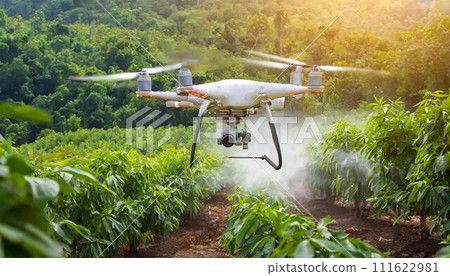 Pesticide spraying by drone 111622981