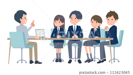 老師認真地教導學生 111623065