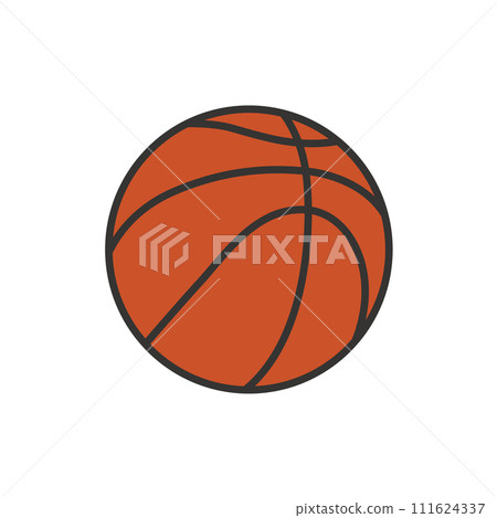 Simple basketball illustration Simple basketball illustration 111624337