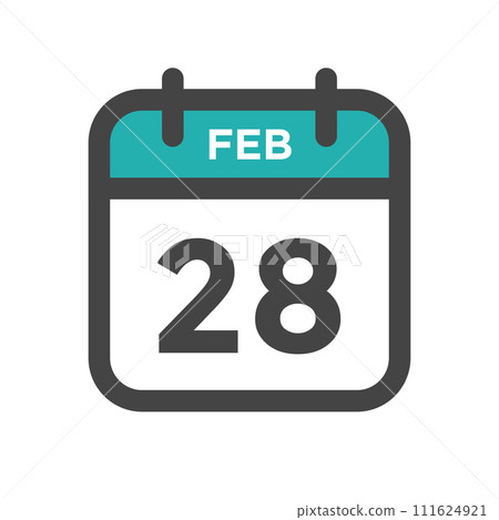 February 28 Calendar Day or Calender Date for Deadlines or Appointment February 28 Calendar Day or Calender Date for Deadlines or Appointment 111624921