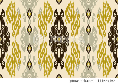 Ikat tribal Indian seamless pattern. Ethnic Aztec fabric carpet mandala ornament native boho chevron textile.Geometric African American oriental traditional vector illustrations. Embroidery style. Ikat tribal Indian seamless pattern. Ethnic Aztec fabric carpet mandala ornament native boho chevron textile.Geometric African American oriental traditional vector illustrations. Embroidery style. 111625162