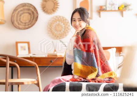 University woman relaxing University woman relaxing 111625241