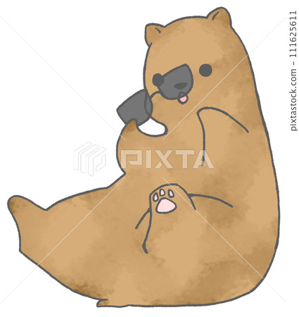 一隻戴著墨鏡坐著的熊 一隻戴著墨鏡坐著的熊 111625611