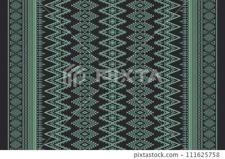 Navajo tribal vector seamless pattern. Native American ornament. Ethnic South Western decor style. Boho geometric ornament. Vector seamless pattern. Mexican blanket, rug. Woven carpet illustration. 111625758