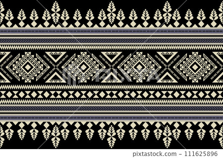 Navajo tribal vector seamless pattern. Native American ornament. Ethnic South Western decor style. Boho geometric ornament. Vector seamless pattern. Mexican blanket, rug. Woven carpet illustration. Navajo tribal vector seamless pattern. Native American ornament. Ethnic South Western decor style. Boho geometric ornament. Vector seamless pattern. Mexican blanket, rug. Woven carpet illustration. 111625896
