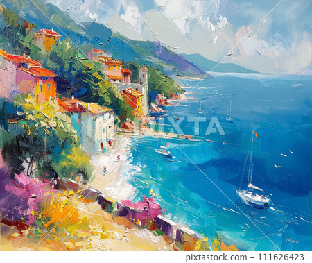 The vibrant colors and delightful warmth of a summer day inspiring memories of endless fun and carefree moments 111626423