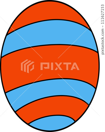 The easter egg drawing  image for holiday concept. 111627153