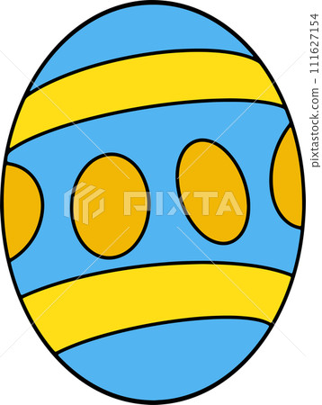 The easter egg drawing  image for holiday concept. 111627154