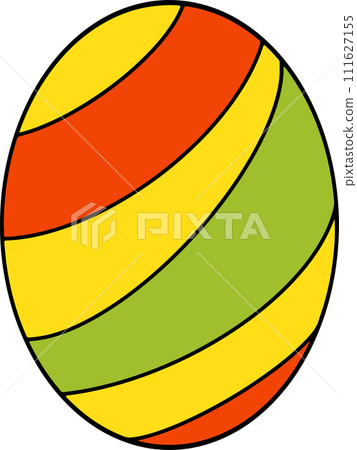 The easter egg drawing  image for holiday concept. 111627155