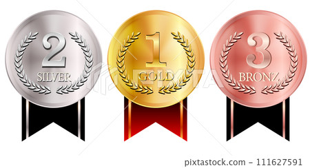 Medal ribbon gold yen icon 111627591